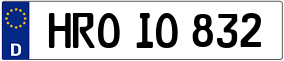 Trailer License Plate